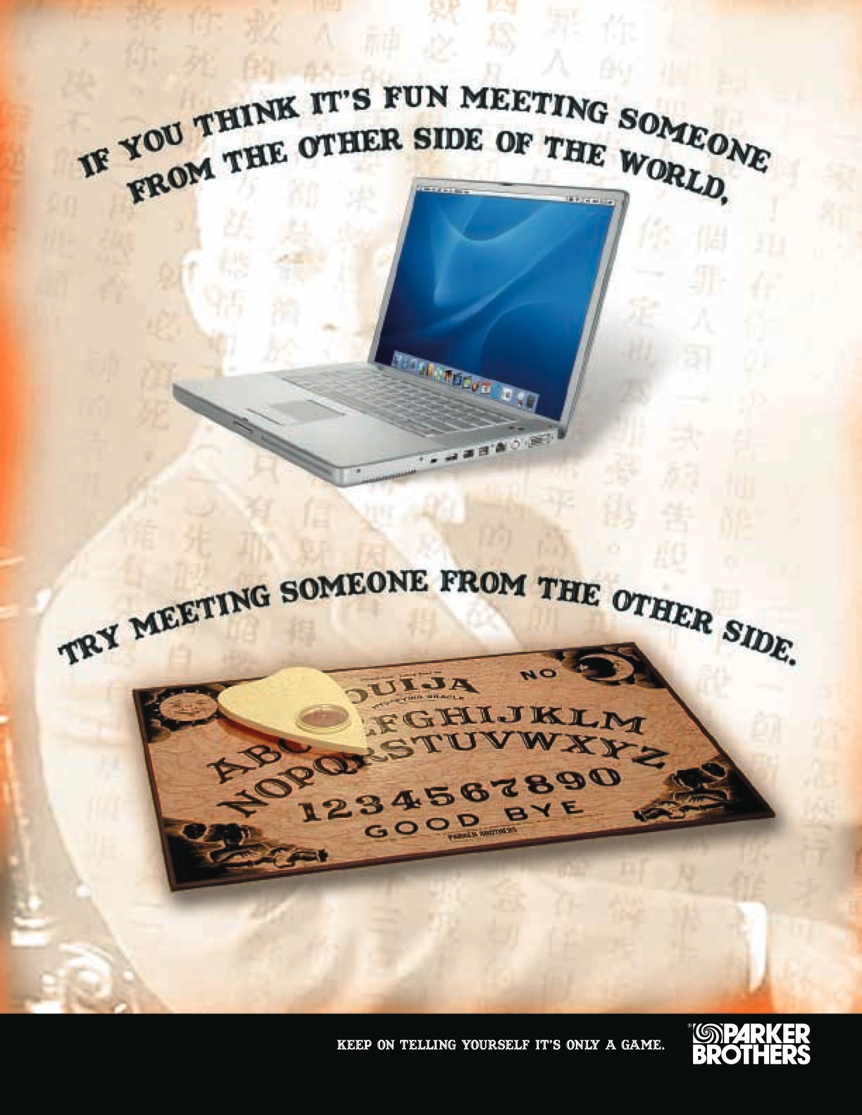 Ouija spec ad